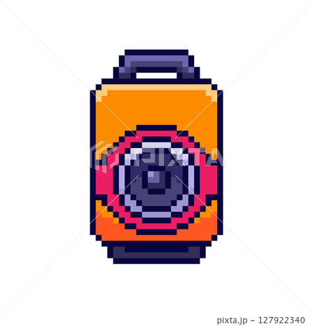 Pixel art speaker design 127922340
