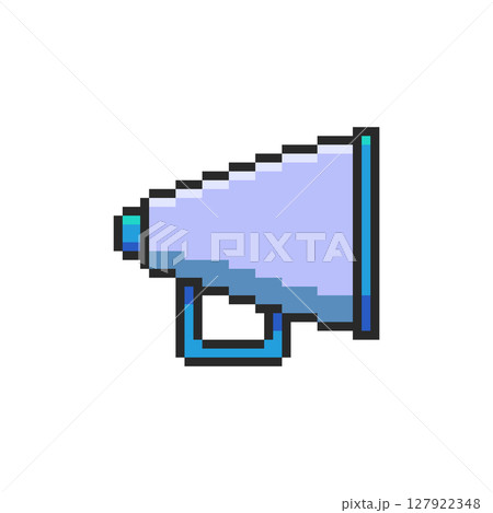 Pixel art Director Megaphone game asset design 127922348