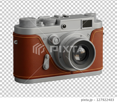 Vintage Film Camera Minimalist 3D Rendering in a Soft And Smooth Renderer Vintage Film Camera Minimalist 3D Rendering in a Soft And Smooth Renderer 127922483