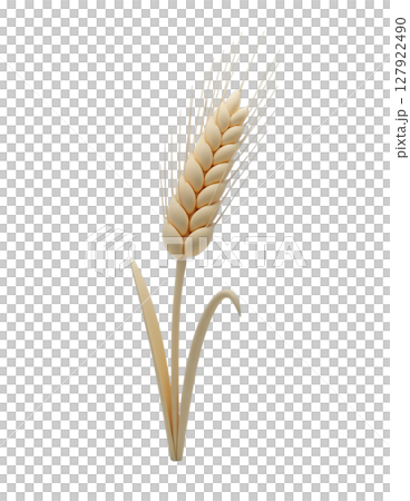Stalk of Wheat Minimalist 3D Rendering in a Soft And Smooth Renderer Stalk of Wheat Minimalist 3D Rendering in a Soft And Smooth Renderer 127922490