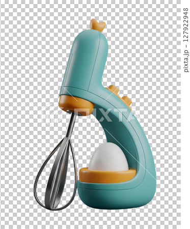 Handheld Whisk Minimalist 3D Rendering in a Soft And Smooth Renderer 127922948