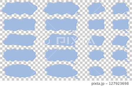 藍色模糊語音泡棉集 藍色模糊語音泡棉集 127923698