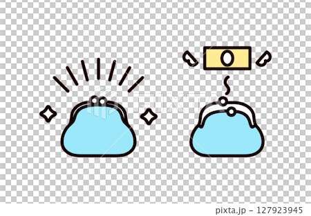 Purse icon set Purse icon set 127923945