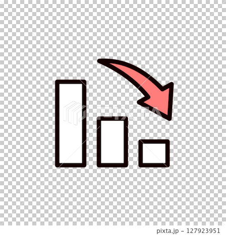 Bar graph icon illustration Bar graph icon illustration 127923951