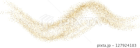 Golden sparkles wave with golden glitter Golden sparkles wave with golden glitter 127924183