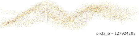 Luxury golden glowing dust, wave flow lines with golden glitter, glowing sparkles, dust, sand Luxury golden glowing dust, wave flow lines with golden glitter, glowing sparkles, dust, sand 127924205