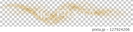 Luxury golden sparks wave, flow with glitter, glowing sparkles, golden dust, sand 127924206