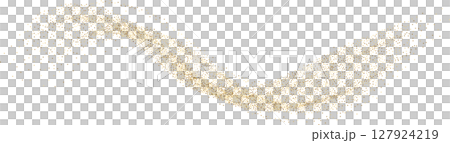 Golden glowing wave, Sparkling glitter scattered wave with golden glitter, sparkles, dust, sand Golden glowing wave, Sparkling glitter scattered wave with golden glitter, sparkles, dust, sand 127924219