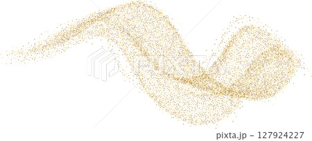 Golden luxury sparks wave, flow with glitter, glowing sparkles, golden dust, sand Golden luxury sparks wave, flow with glitter, glowing sparkles, golden dust, sand 127924227