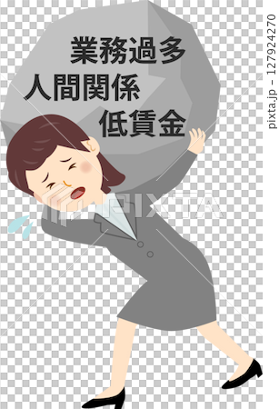 遭受社會問題的女商人 遭受社會問題的女商人 127924270