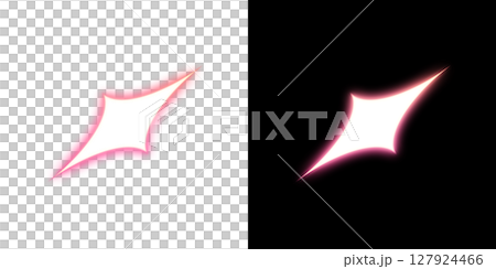 Pink tilted sparks (left transparent, right black background) Pink tilted sparks (left transparent, right black background) 127924466
