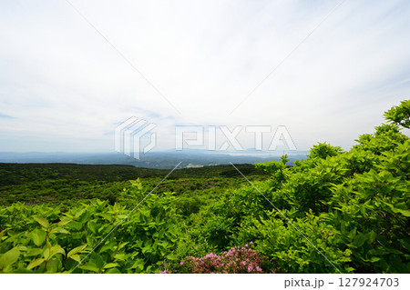 霧島の山から眺める風景 127924703