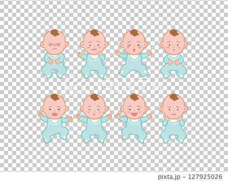 嬰兒的各種表情 127925026