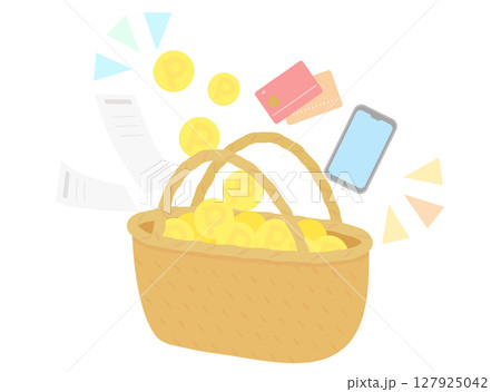 ポイ活のイラスト ポイ活のイラスト 127925042