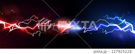 Electric vs thunder battle Electric vs thunder battle 127925228