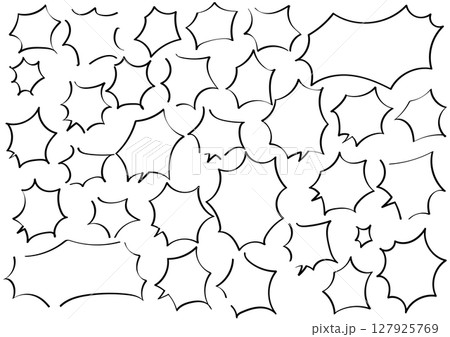 マーカーで描いた怒りのフキダシ 127925769