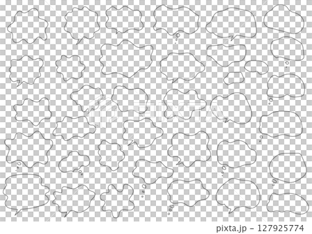 悩みのフキダシ 手書き 悩みのフキダシ 手書き 127925774