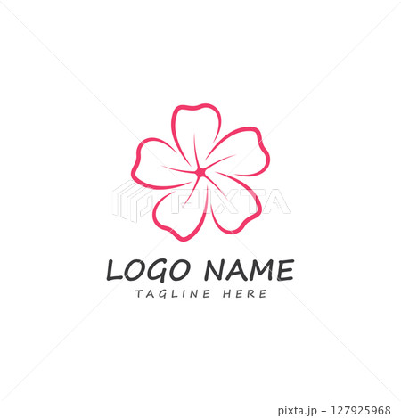 beauty plumeria icon flowers design illustration template beauty plumeria icon flowers design illustration template 127925968