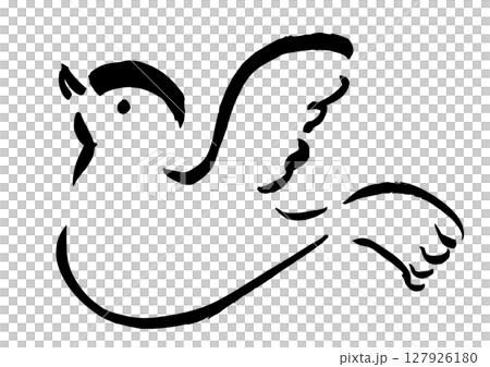 畫筆畫的鴿子 127926180