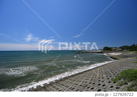 広い江口浜海浜公園の景色 127926722