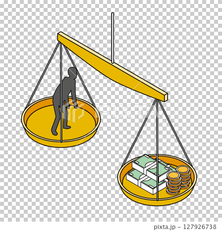 命の重さとお金 127926738