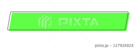 角丸の蛍光色グリーンの平行四辺形の線画アイコン - シンプルでおしゃれな目立つフレーム・あしらい 角丸の蛍光色グリーンの平行四辺形の線画アイコン - シンプルでおしゃれな目立つフレーム・あしらい 127926828