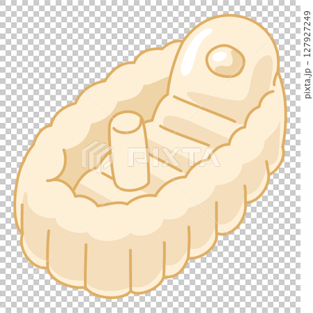 ふわふわしたベビーバスのイメージイラスト 127927249