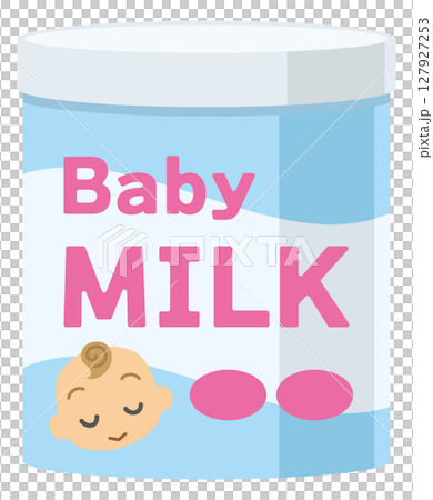 ベビー用缶ミルクのイメージイラスト ベビー用缶ミルクのイメージイラスト 127927253
