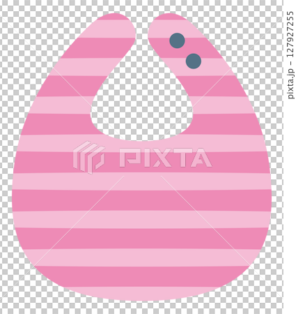 ベビー用のかわいいよだれ掛けのイメージイラスト ベビー用のかわいいよだれ掛けのイメージイラスト 127927255