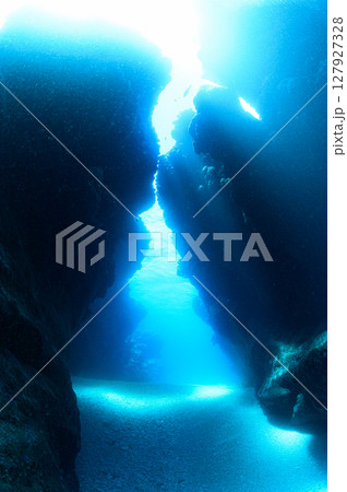 西表島の海　ダイビングの風景 127927328