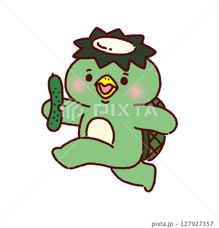 ご機嫌なカッパ 127927357