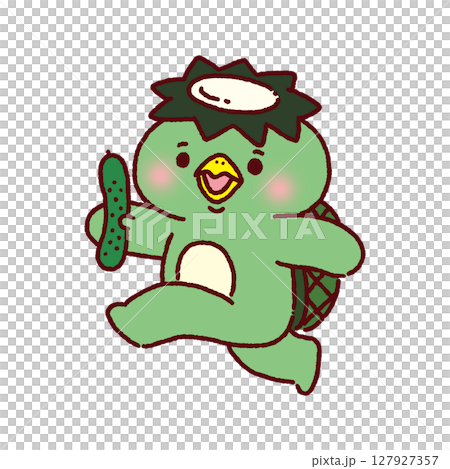 ご機嫌なカッパ 127927357