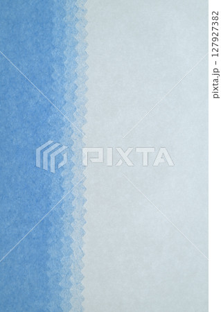 和紙による水色グラデーション【背景素材】 127927382