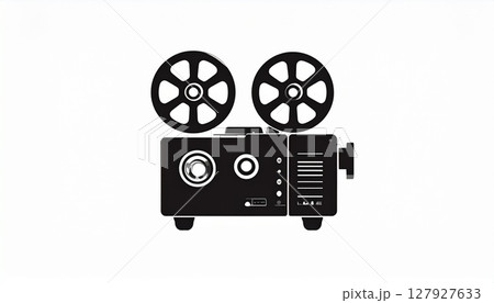 映写機とフィルムのイラスト素材 [127927633] - PIXTA