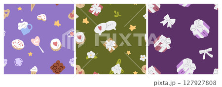 Seamless Valentine Spring Pattern Pack Seamless Valentine Spring Pattern Pack 127927808