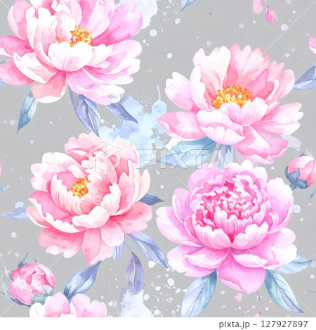 Pink water lilies blossom beautifully, a symbol of nature's floral beauty 127927897