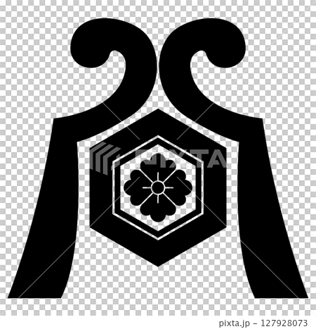 家紋です。離れ琴柱に亀甲花角といいます。 127928073