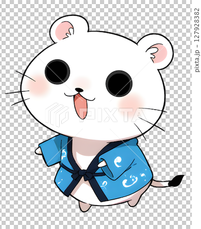 An ermine enjoying the festival 127928382