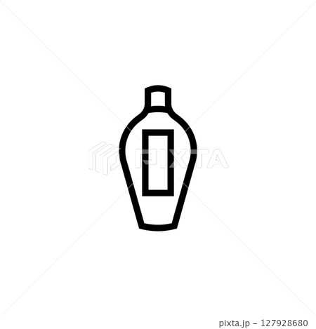 Drink water bottle logo design 127928680