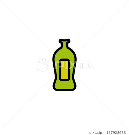 Drink water bottle logo design 127928688