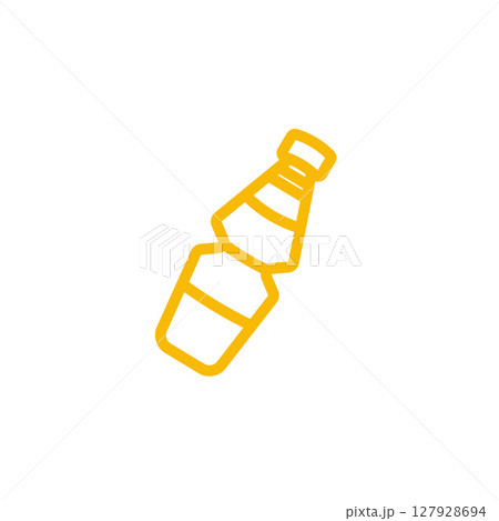 Drink water bottle logo design 127928694