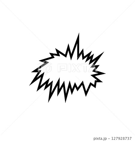 Blank bubble speech comic design 127928737