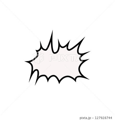 Blank bubble speech comic design 127928744