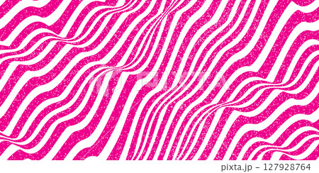 Magenta pink and white abstract grunge seamless zebra bg with noise texture 127928764