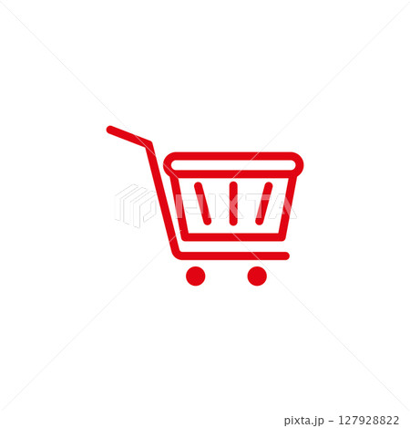 Modern Shopping cart trolley logo design 127928822