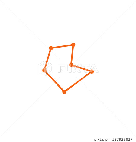 Astrology zodiac star line logo design Astrology zodiac star line logo design 127928827