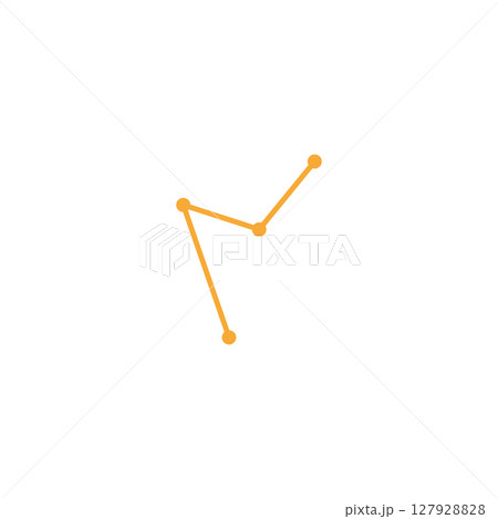 Astrology zodiac star line logo design 127928828