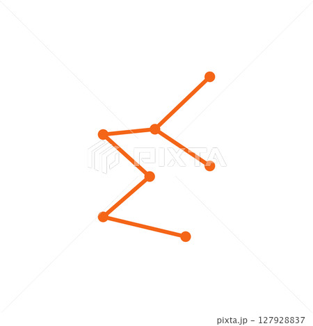 Astrology zodiac star line logo design 127928837