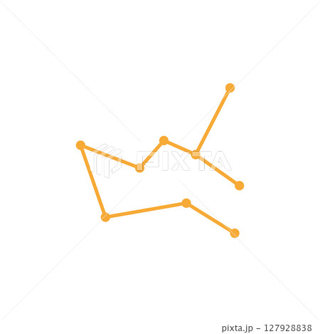 Astrology zodiac star line logo design 127928838