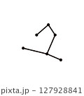 Astrology zodiac star line logo design 127928841
